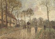 The Mailcoach at Louveciennes, Camille Pissarro